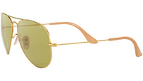 Aviator Washed Evolve RB3025 90644C Gold Green