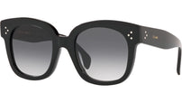 CELINE 3 Dots Shiny Black Geometric Sunglasses