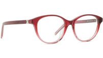 K Logo Red Oval Eyeglasses