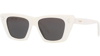 CELINE 3 Dots White Cat Eye Sunglasses