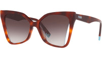 Fendi Way Brown Geometric Sunglasses