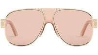 DiorSignature A3U Pink Gold Geometric Sunglasses