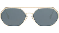 O'Lock Gold Square Sunglasses