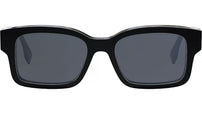 O'Lock Black Rectangular Sunglasses