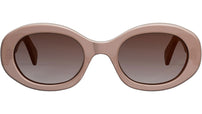 Triomphe Brown Oval Sunglasses