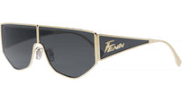 Fendi Disco Gold Geometric Sunglasses