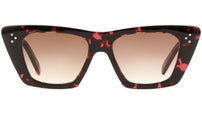 CELINE 3 Dots Havana Cat Eye Sunglasses