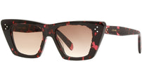 CELINE 3 Dots Havana Cat Eye Sunglasses