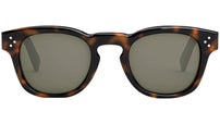 CELINE 3 Dots Dark Havana Square Sunglasses