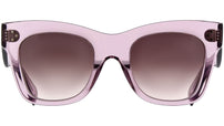 CELINE 3 Dots Violet Crystal Cat Eye Sunglasses