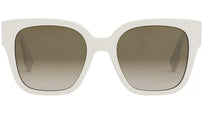 O’Lock White Square Eyeglasses