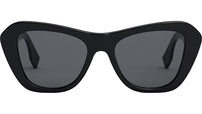 O'Lock Black Rectangular Sunglasses