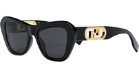 O'Lock Black Rectangular Sunglasses