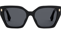 Fendi Bold Black Square Sunglasses