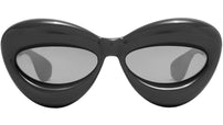 Inflated Black Cat Eye Sunglasses