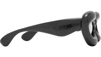 Inflated Black Cat Eye Sunglasses