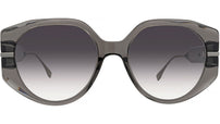 Fendigraphy Grey Oval Sunglasses