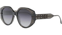 Fendigraphy Grey Oval Sunglasses