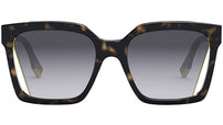 Fendi Way Havana Square Sunglasses