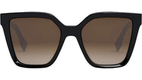 Lettering Black Square Sunglasses