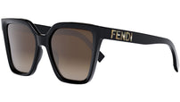 Lettering Black Square Sunglasses