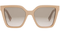 Lettering Rose Square Sunglasses