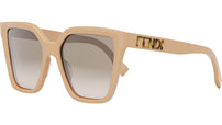 Lettering Rose Square Sunglasses