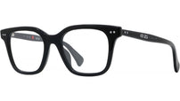 Boke Flower Black Rectangular Eyeglasses