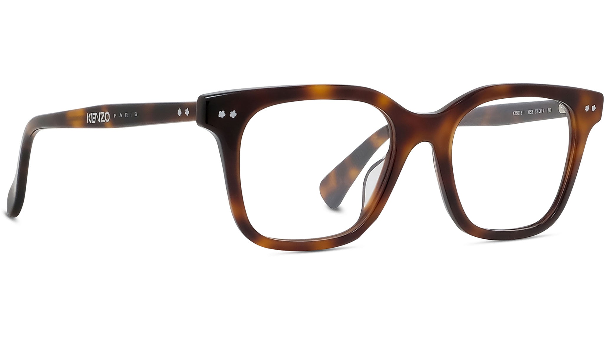 Boke Flower Havana Rectangular Eyeglasses