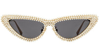 MissDior B1U Gold Cat Eye Sunglasses