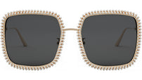 MissDior S2U White Square Sunglasses