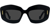 Anagram Black Rectangular Sunglasses