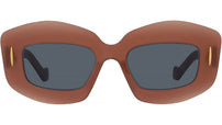 Anagram Red Rectangular Sunglasses