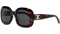 Triomphe Dark Havana Square Sunglasses