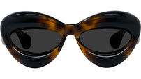 Inflated Tortoise Cat Eye Sunglasses