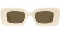 Anagram White Rectangular Sunglasses