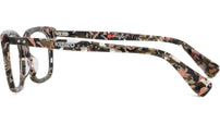 Boke Flower Havana Rectangular Eyeglasses