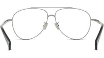 Boke Flower Silver Pilot Eyeglasses