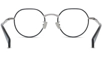 Boke Flower Silver Round Eyeglasses