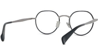 Boke Flower Silver Round Eyeglasses