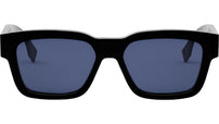 O'Lock Black Rectangular Sunglasses