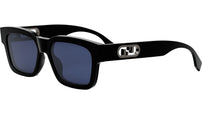 O'Lock Black Rectangular Sunglasses