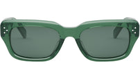 CELINE 3 Dots Green Rectangular Sunglasses