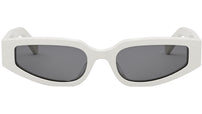 Triomphe Ivory Geometric Sunglasses