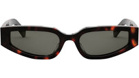 Triomphe Dark Havana Geometric Sunglasses