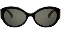 Triomphe Black Oval Sunglasses