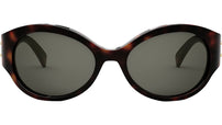 Triomphe Dark Havana Oval Sunglasses