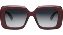 CELINE 3 Dots Milky Bordeaux Square Sunglasses