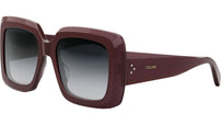 CELINE 3 Dots Milky Bordeaux Square Sunglasses