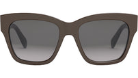 Triomphe Dark Brown Geometric Sunglasses